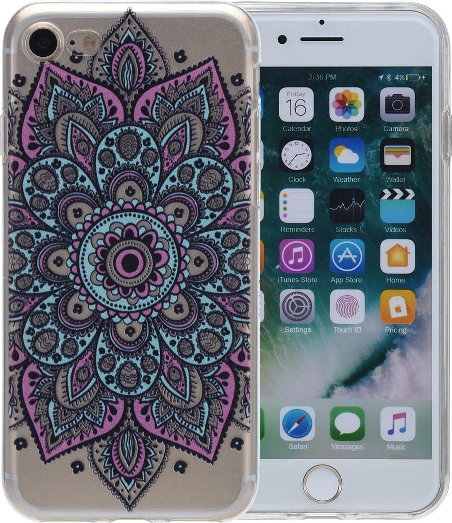 König Design Henna Cover für Apple iPhone 5 / 5s / SE Case Schutz Hülle Silikon Tattoo Bunt (iPhone SE, iPhone 5S, iPhone 5), Smartphone Hülle, Mehrfarbig