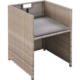 vidaXL Garten-Essgruppe 13-tlg. beige