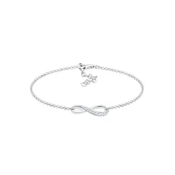 Elli Infinity Symbol Endlos Zirkonia 925 Silber 18 Damen 