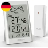 Baldr Wetterstation Funk Mit Außensensor Und Thermometer Hygrometer Für Schlafzi