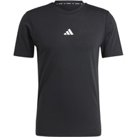 Adidas Herren Workout Logo Tee T-Shirt, Black/White, M