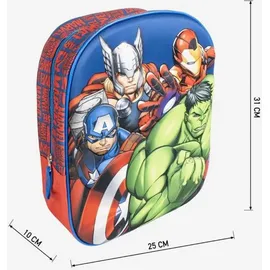 Marvel Avengers Kinder Rucksack Blau/Rot
