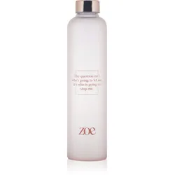 ZOE Zoe Quote Glass Bottle Wasserflasche Farbe Pink 750 ml