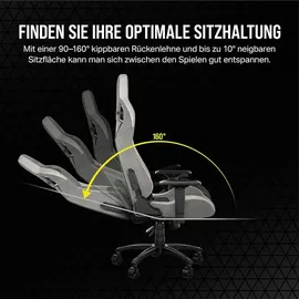 Corsair T3 Rush 2023 Gamingstuhl, grau/weiß (CF-9010058-WW)