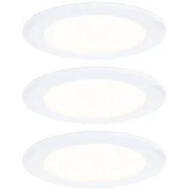 Paulmann 93115 LED Möbeleinbauleuchten 3er-Set 65mm 3x2,5W 3x180lm 230/12V 3000K Weiß