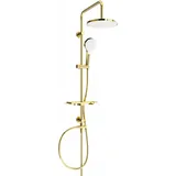 Mexen T05 Duschsäule, Gold/weiß - 798050593-50
