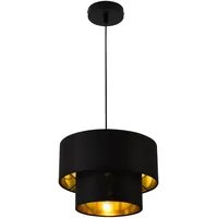 lux.pro Hängeleuchte Lopar E27 Deckenleuchte Hängelampe 30 cm Lampen - Schwarz, Metall 30x149x30 , & Leuchten, Innenbeleuchtung, Hängelampen, Pendelleuchten
