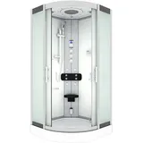 AcquaVapore Duschkabine Komplettdusche Fertigdusche Dusche D46-00M1-EC 80x80 cm Mit 2k Scheiben Versiegelung