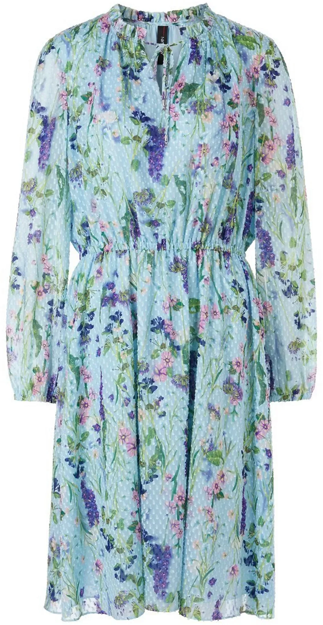 Kleid in floralem Allover-Muster Marc Cain blau