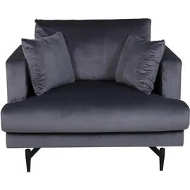 venture home Sessel Sofia Textil 104 x 82 x 92 cm Grau