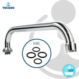 tecuro U-Auslauf für Wand-Armaturen 3/4 Zoll konisch dichtend