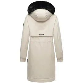 Navahoo Wintermantel Kaltwetterretter creme / schwarz L