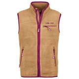TROLLKIDS Fleece-Weste Hemsedal in honey/fireberry, Gr.128