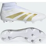 Adidas Predator League Laceless FG Fußballschuhe Herren IF6332 - cloud white/gold met./sandy beige met 43 1/3