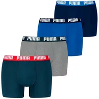 Puma Boxershorts »PUMA MEN EVERYDAY BOXER 4P ECOM«, 4er Packer Packung, mit breitem Logo-Webbund PUMA black-grey
