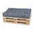 TexDeko Palettenkissen 120 x 80 x 18 cm grau 1 St.
