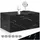 Tectake Couchtisch Marmor Optik Schwarz Holz 90 x 50 x 40 cm