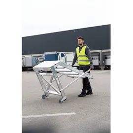Günzburger Aluminium-Arbeitspodest 3 Stufen fahrbar (50020)