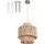 Tectake tectake® Pendelleuchte Allegra aus Jute im Boho-Stil, 40W Natur
