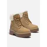 Timberland Winterboots TIMBERLAND "STONE STREET MID WARM LINED WATERPROOF BOOT" Gr. 41,5, braun (wheat nubuck) Damen Schuhe Snowboots, Winterstiefel, Winterschuhe, wasserdicht und gefüttert