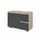 Vicco Waschbeckenunterschrank J-Shape 80 x 60,8 x 33 cm Grau