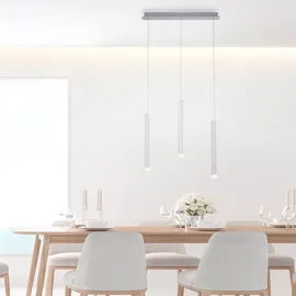 just light. Bruno 3-flg. 55 cm Aluminium silber