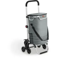 3in1 Einkaufstrolley für Treppen - Grau