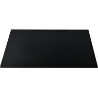 Neu.haus Glasplatte 100x62cm Eckig Schwarz ESG Glas Kaminplatte Kaminglas