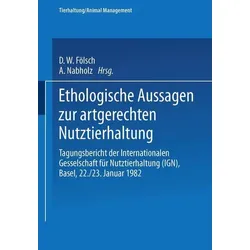 Springer Buch Ethologische Aussagen zur artgerechten Nutztierhaltung – Nabholz
