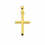 Kettenanhänger ADELIA ́S "Kreuzanhänger 333 Gold ( 8K )", gold, Schmuckanhänger, Damen, Gold, Kettenanhänger, Goldanhänger Kreuz