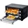 Steinborg Minibackofen 25 Liter Pizzaofen 25L mit Umluft 1600 Watt Schwarz