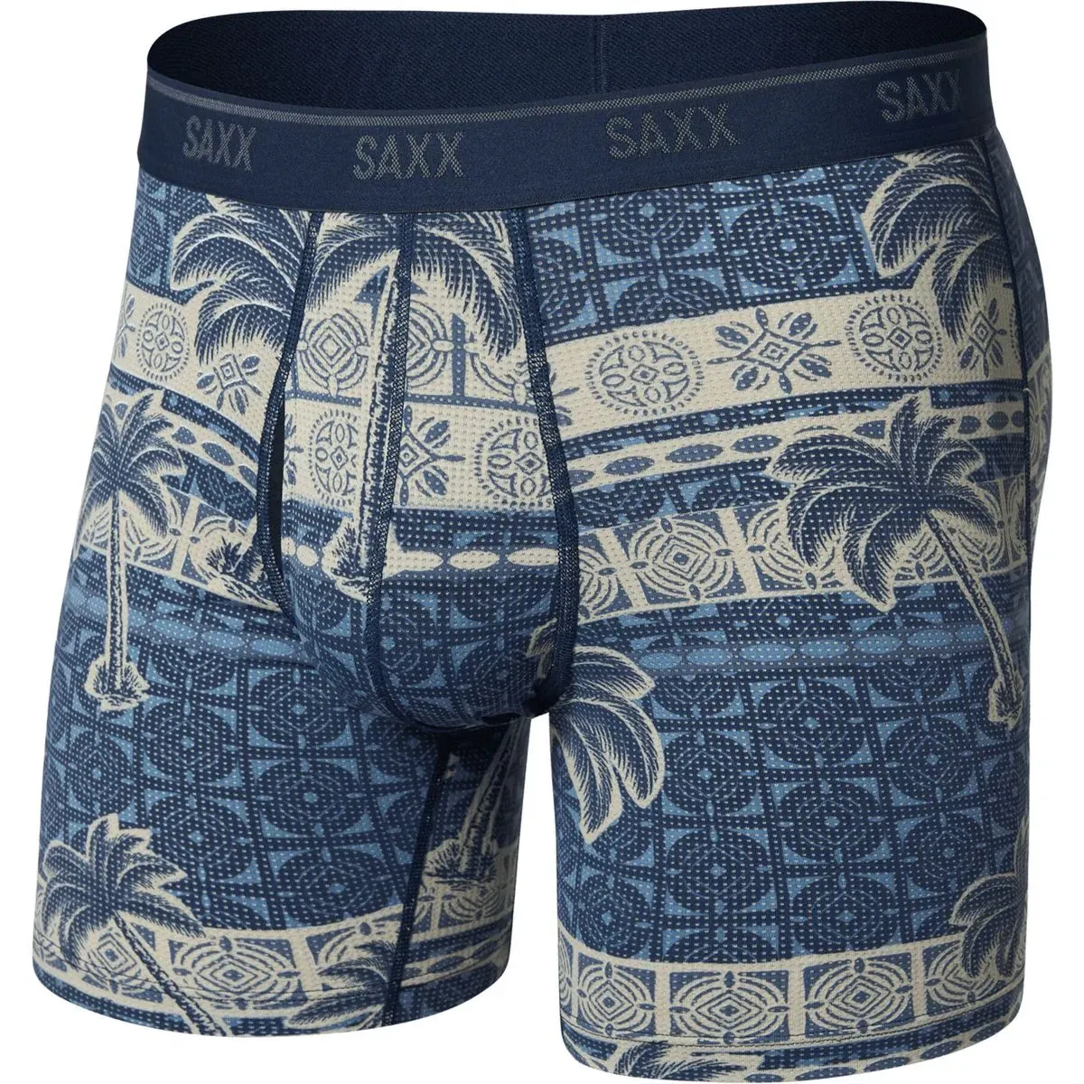 Saxx Quest Quick-dry Mesh Boxer Brief FLY palm geo-stone (PGS) XXL
