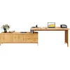 Schreibtisch HOME AFFAIRE Luven, aus Massivholz, beige (natur), B:170cm H:76cm T:60cm, Tische, in 2 Breiten, variable Nutzung als Schreibtisch oder Eckschreibtisch