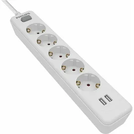 Philips Steckdosenleiste 1,5 m Weiß 5 St.