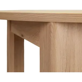 Homestyle4u Runder Esstisch 106 x 76 cm braun