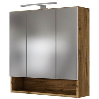 Held MÖBEL Spiegelschrank »Livorno«, Höhe: 64 cm, Tiefe: 20 cm, wotaneichefarben - bunt