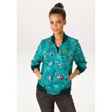 Aniston CASUAL Blouson mir farbharmonischen Blumen bedruckt beige|blau|braun|grün|lila|rot|schwarz 38 EU