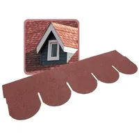 DAPRONA Dachschindeln Biberschwanz 1 m x 32 cm 20 Stück Rot