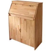 Home Affaire Sekretär HOME AFFAIRE "Luzern, Schreibtisch", beige (kernbuche), B:83cm H:112cm T:25cm, Sekretäre, Sekretär, kompakter Home-Office-Tisch, Massivholz, Breite 83 cm