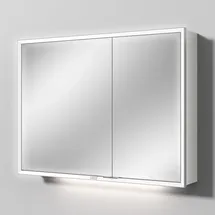 Sanipa Reflection Melamin-Spiegelschrank MILO 100 mit 2 Türen AU03443, Badmöbel,