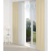 Wirth Schiebegardine Neufahrn (1 St), Paneelwagen, blickdicht, Jacquard, Inkl. Befestigungszubehör braun 60 cm x 145 cm