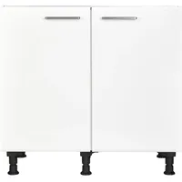 Nobilia Spülenschrank Touch 90 x 58,3 x 87 cm Weiß