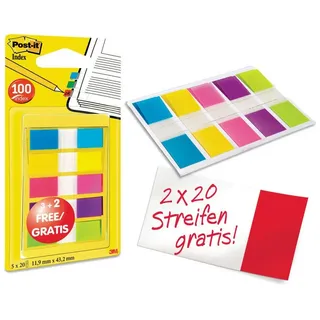 Post-it Haftmarker Index Mini, 11,9 x 43,2 mm, Vorteilspack