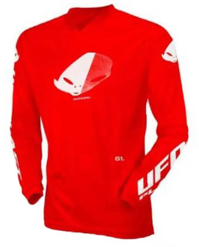 Ufo Radial Langarm-trikot - Red / White - 2XS