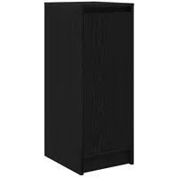 VidaXL Schuhschrank Schwarz Eichen-Optik 29,5x34x76 cm Holzwerkstoff