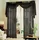Gardinenbox Voile komplett Gardinen Set 3tlg. Schlaufen 0 x 0 cm Schwarz/Transparent 3