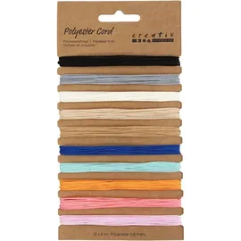 Creativ Company Polyesterschnur 0,6 mm 10 Farben 4 m