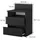Vicco Nachttisch Monty 39,6 x 32,3 x 59,1 cm Schwarz