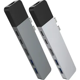 Hyper HyperDrive NET 6-in-2 USB-C Hub - Grau