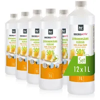 Höfer Chemie 12x 1 L Zitronensäure 50% flüssig Entkalker
